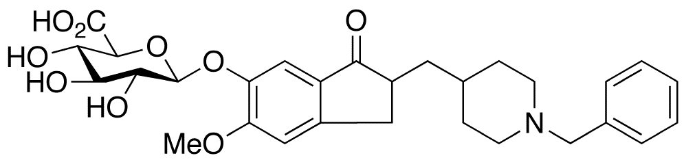 6-O-Desmethyl Donepezil beta-D-Glucuronide - Chemical structure and product image