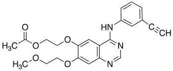 Desmethyl Erlotinib Acetate - Chemical structure and product image