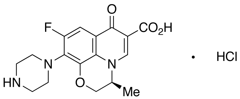 Desmethyl Levofloxacin Hydrochloride - Chemical structure and product image