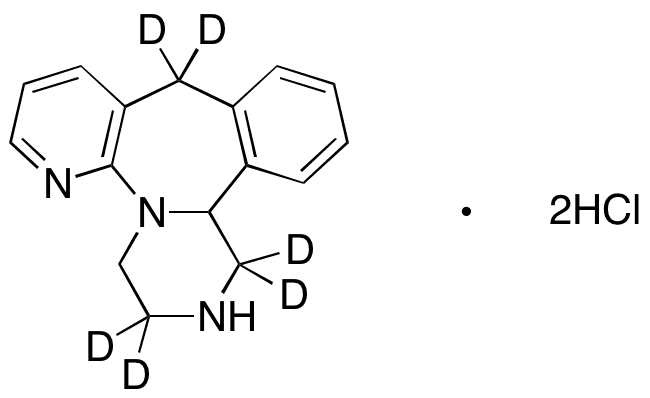 Desmethyl Mirtazapine-d6 Dihydrochloride - Chemical structure and product image