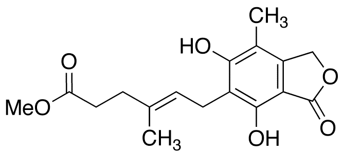 O-Desmethyl Mycophenolic Acid Methyl Ester - Chemical structure and product image