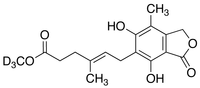 O-Desmethyl Mycophenolic Acid Methyl Ester-d3 - Chemical structure and product image