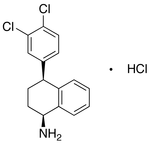 rac-cis-N-Desmethyl Sertraline Hydrochloride - Chemical structure and product image
