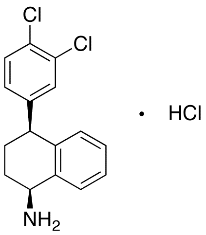 (1S,4S)-N-Desmethyl Sertraline Hydrochloride - Chemical structure and product image