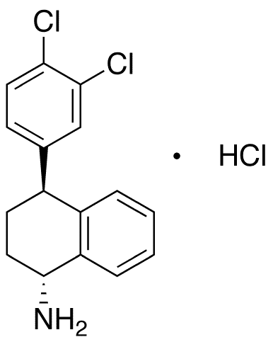 rac-trans-N-Desmethyl Sertraline Hydrochloride - Chemical structure and product image