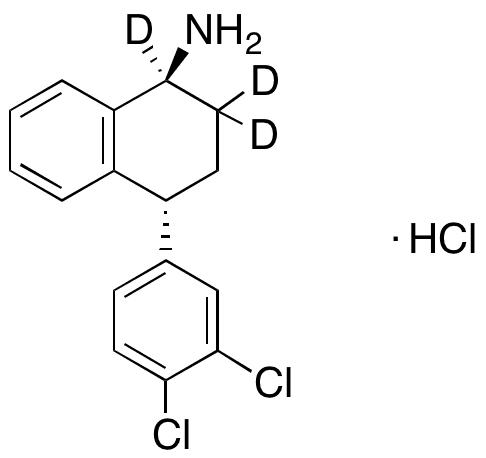 rac-trans-N-Desmethyl Sertraline-d3 Hydrochloride - Chemical structure and product image