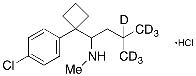 Desmethyl Sibutramine-d7 Hydrochloride - Chemical structure and product image