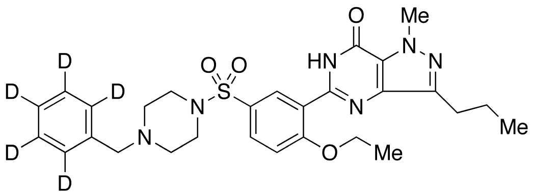 N-Desmethyl-N-benzyl Sildenafil-d5 - Chemical structure and product image