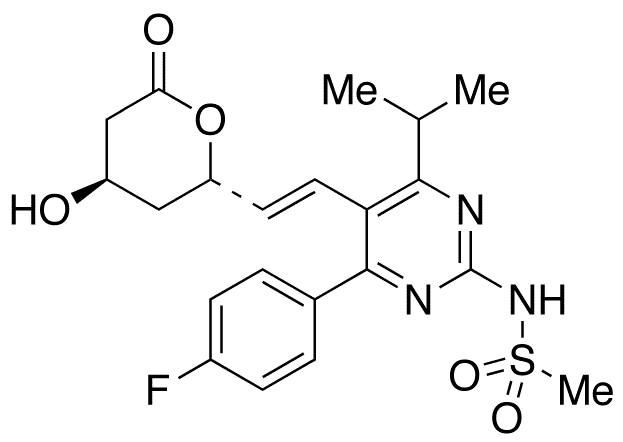N-Desmethyl Rosuvastatin Lactone - Chemical structure and product image