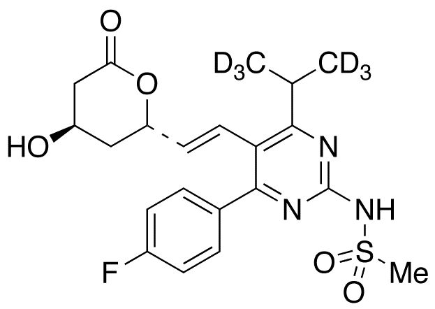 N-Desmethyl Rosuvastatin Lactone-d6 - Chemical structure and product image