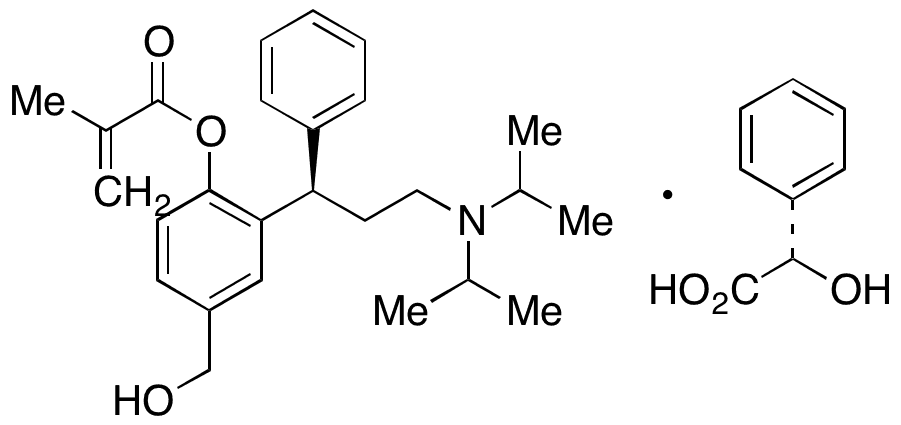 2-Desmethyl 2-Methylene Fesoteridone Mandelate - Chemical structure and product image