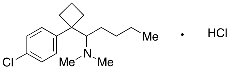 3-Desmethyl 4-Methyl Sibutramine Hydrochloride - Chemical structure and product image