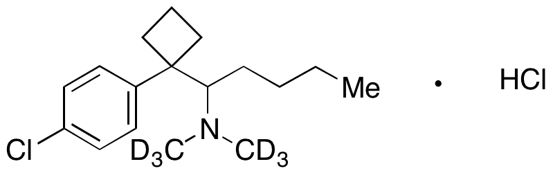 3-Desmethyl 4-Methyl Sibutramine-d6 Hydrochloride - Chemical structure and product image