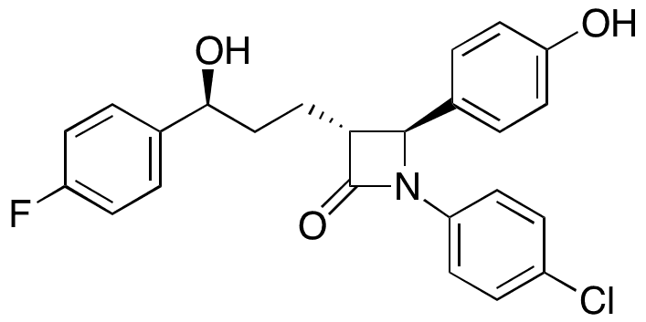 N-Des(4-Fluorophenyl)-N-(3-chlorophenyl)-ezetimibe - Chemical structure and product image