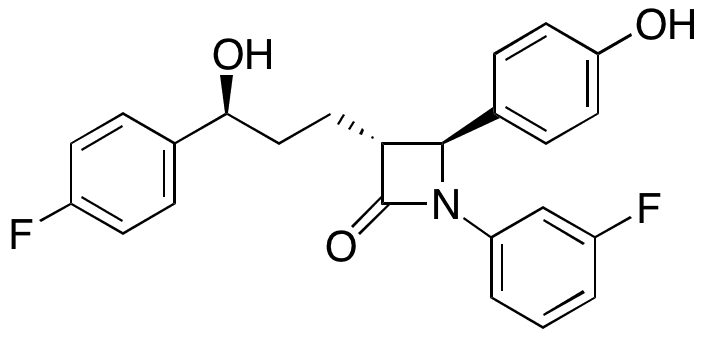 N-Des(4-Fluorophenyl)-N-(3-fluorophenyl) Ezetimibe - Chemical structure and product image
