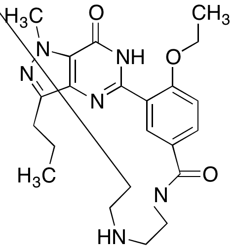 Desethyl Fondenafil - Chemical structure and product image