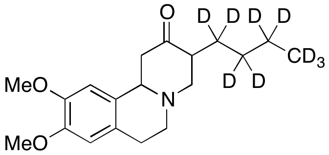 3-Des(2-methylpropyl)-3-n-Butyl Tetrabenazine-d9 - Chemical structure and product image