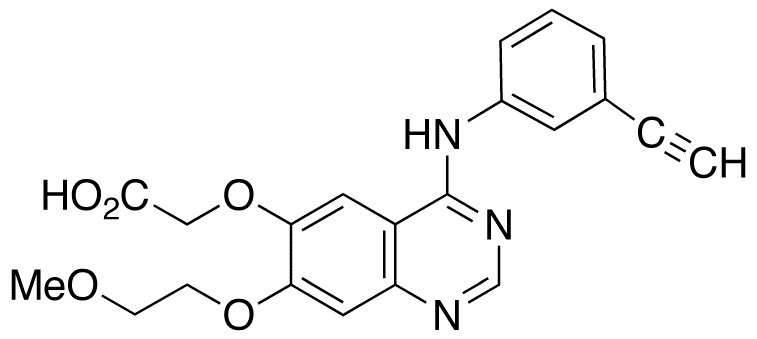 Desmethyl Erlotinib Carboxylate Acid - Chemical structure and product image