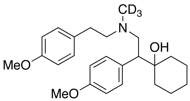 rac N-Desmethyl-N-(4-methoxyphenethyl) Venlafaxine-d3 - Chemical structure and product image