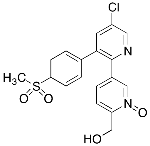 6-Desmethyl-6-methylhydroxy Etoricoxib N1-Oxide - Chemical structure and product image