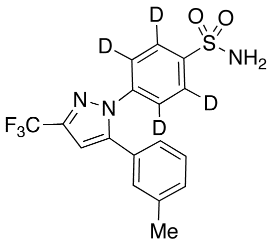 4-Desmethyl-3-methyl Celecoxib-d4 - Chemical structure and product image