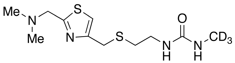Des(N-methyl-2-nitro-1,1-ethenediamino) N-Methylureido Nizatidine-d3 - Chemical structure and product image
