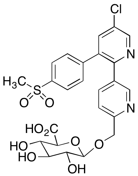6-Desmethyl-6-methylhydroxy Etoricoxib-beta-glucuronide - Chemical structure and product image