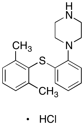 4-Desmethyl 6-Methyl Vortioxetine Hydrochloride - Chemical structure and product image