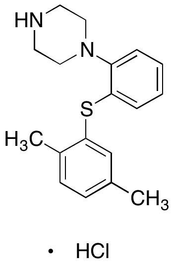 4-Desmethyl 5-Methyl Vortioxetine Hydrochloride - Chemical structure and product image