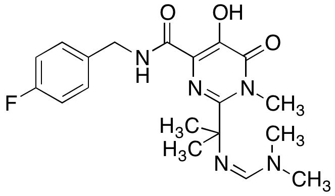 2-Des(5-methyl-1,3,4-oxadiazole-2-carboxamide) (E)-2-(N,N-Dimethylformimidamide) Raltegravir - Chemical structure and product image
