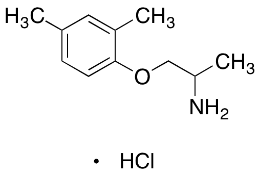 6-Demethyl 4-Methyl Mexiletine Hydrochloride - Chemical structure and product image