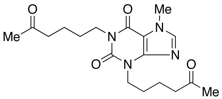 3-Desmethyl-3-(5-oxohexyl) Pentoxifylline - Chemical structure and product image
