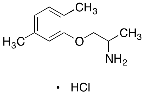 6-Demethyl 5-Methyl Mexiletine Hydrochloride - Chemical structure and product image