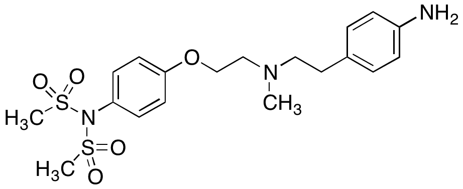 N-Desmethylsulfonyl-N-methylsulfonyl Dofetilide - Chemical structure and product image
