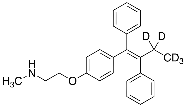 N-Desmethyl Tamoxifen-d5 - Chemical structure and product image