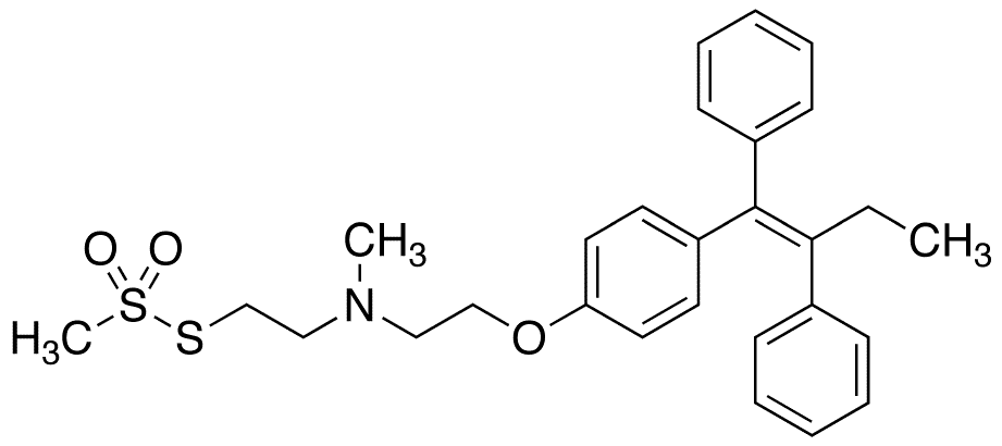 N-Desmethyl Tamoxifen Methanethiosulfonate - Chemical structure and product image