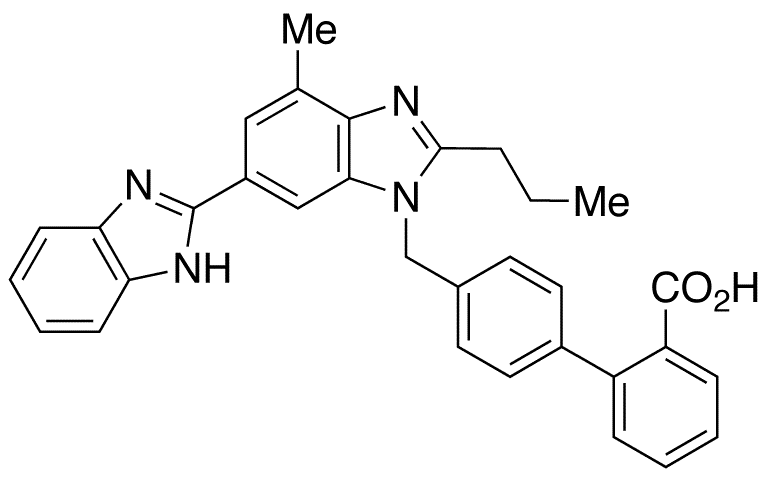 N-Desmethyl Telmisartan - Chemical structure and product image
