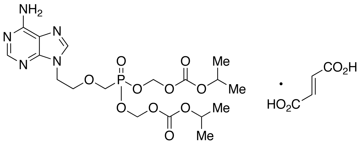 Desmethyl Tenofovir Disoproxil Fumarate - Chemical structure and product image