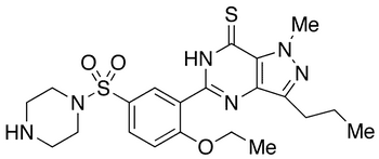 Desmethyl Thiosildenafil - Chemical structure and product image