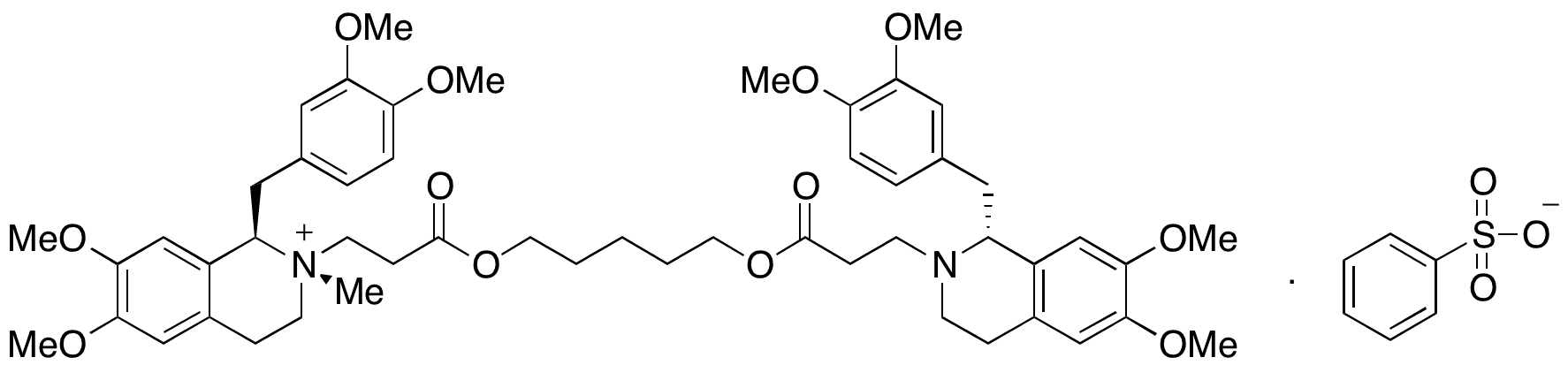 N-Desmethyl-transatracurium Besylate (~80%) - Chemical structure and product image