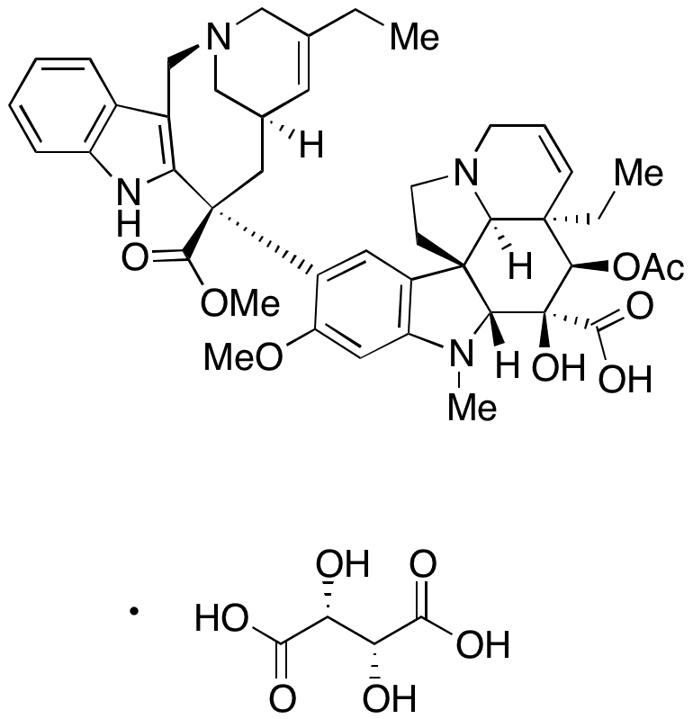 23-O-Desmethyl Vinorelbine L-Tartrate - Chemical structure and product image