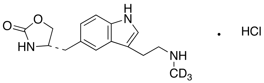 N-Desmethyl Zolmitriptan-d3 Hydrochloride - Chemical structure and product image