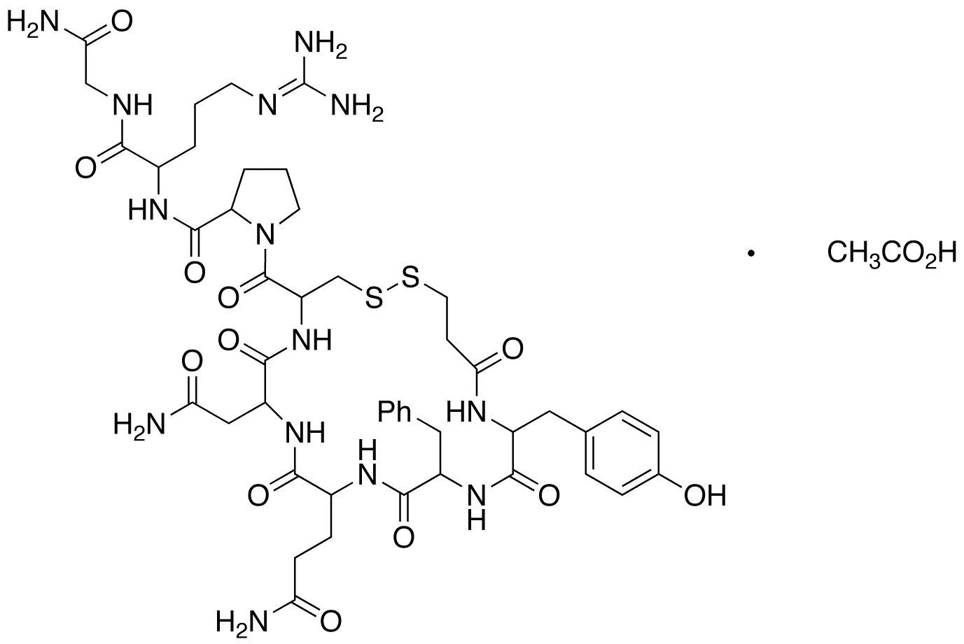 Desmopressin Acetate - Chemical structure and product image