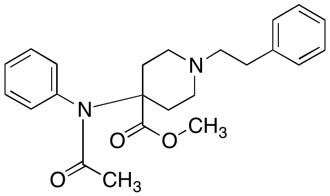N-Despropionyl N-Acetyl Carfentanil Methyl Ester - Chemical structure and product image