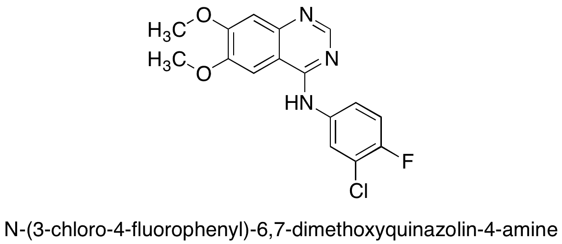 O-Desmorpholinopropyl-O-methyl-gefitinib - Chemical structure and product image