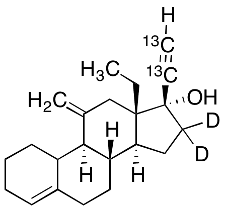 17-epi-Desogestrel-13C2, D2 - Chemical structure and product image