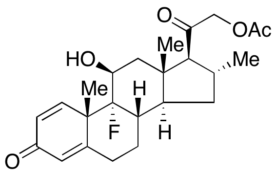 Desoxymetasone 21-Acetate - Chemical structure and product image