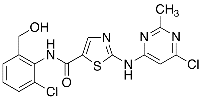 Des-6-[4-(2-hydroxyethyl)-1-piperazinyl]-6-chloro Dasatinib - Chemical structure and product image