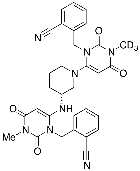 6-Despiperidinyl-6-(alogliptin-Namino-yl) Alogliptin-d3 - Chemical structure and product image