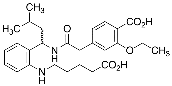2-Despiperidyl-2-(5-carboxypentylamine) Repaglinide - Chemical structure and product image